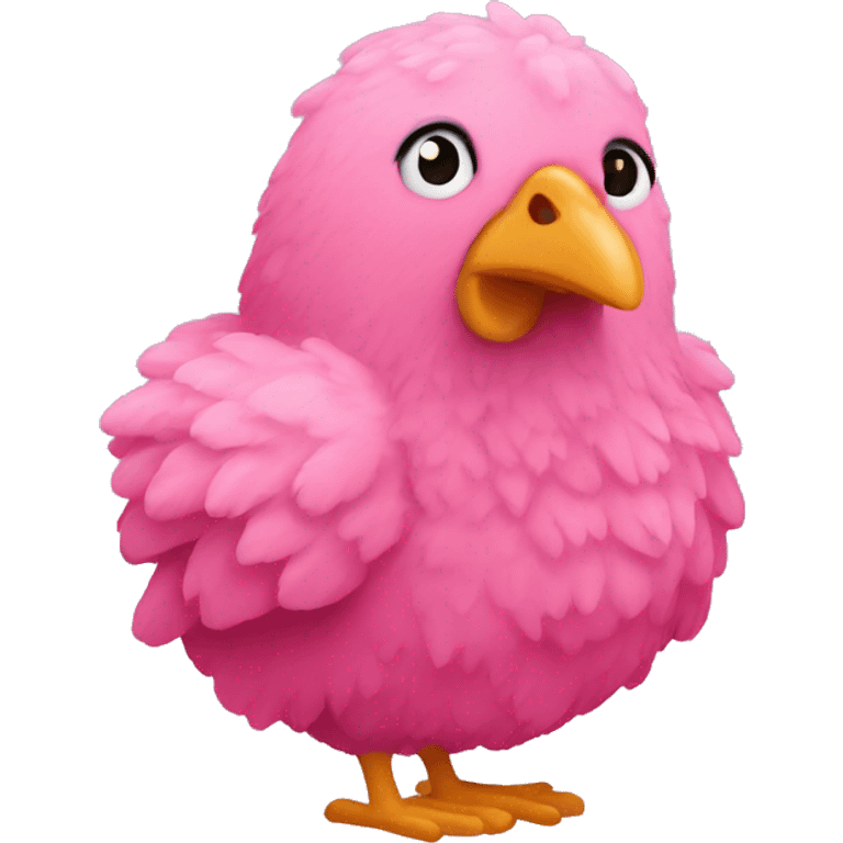 Pink chicken nugget emoji