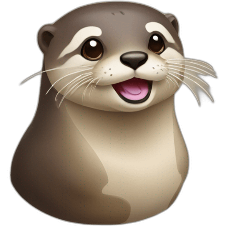 Loutre qui passe la tondeuse emoji