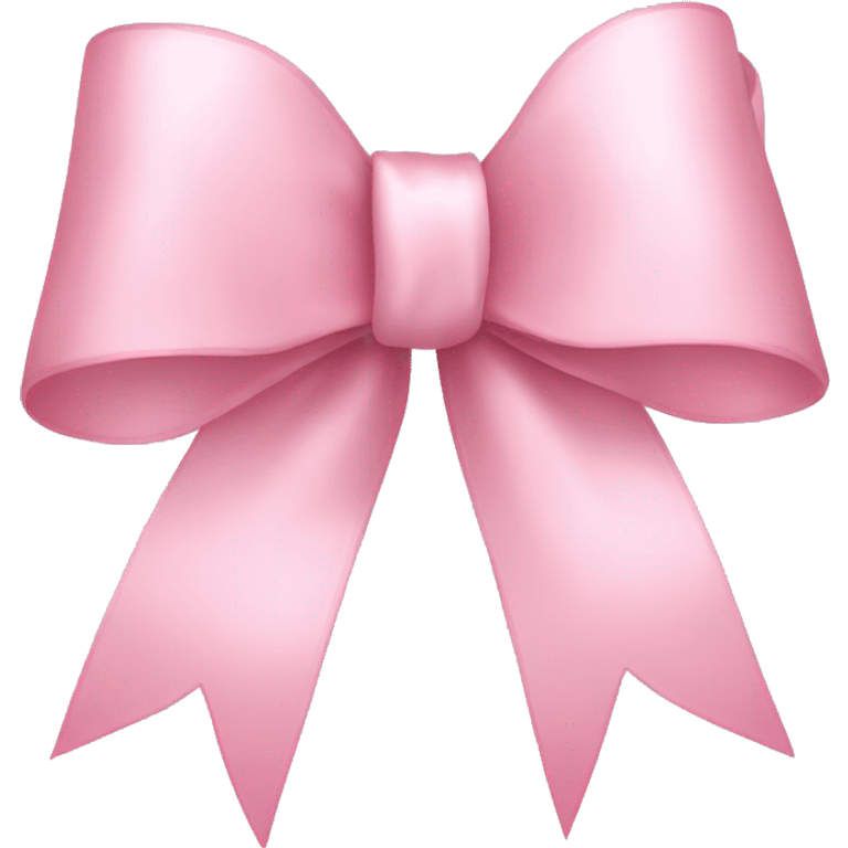 light pink ribbon bow emoji