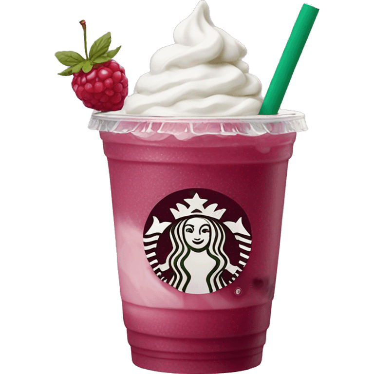 Starbucks iced berry refresher emoji