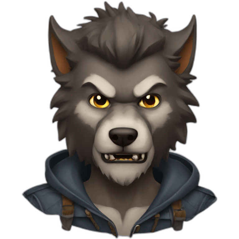 cool werewolf emoji