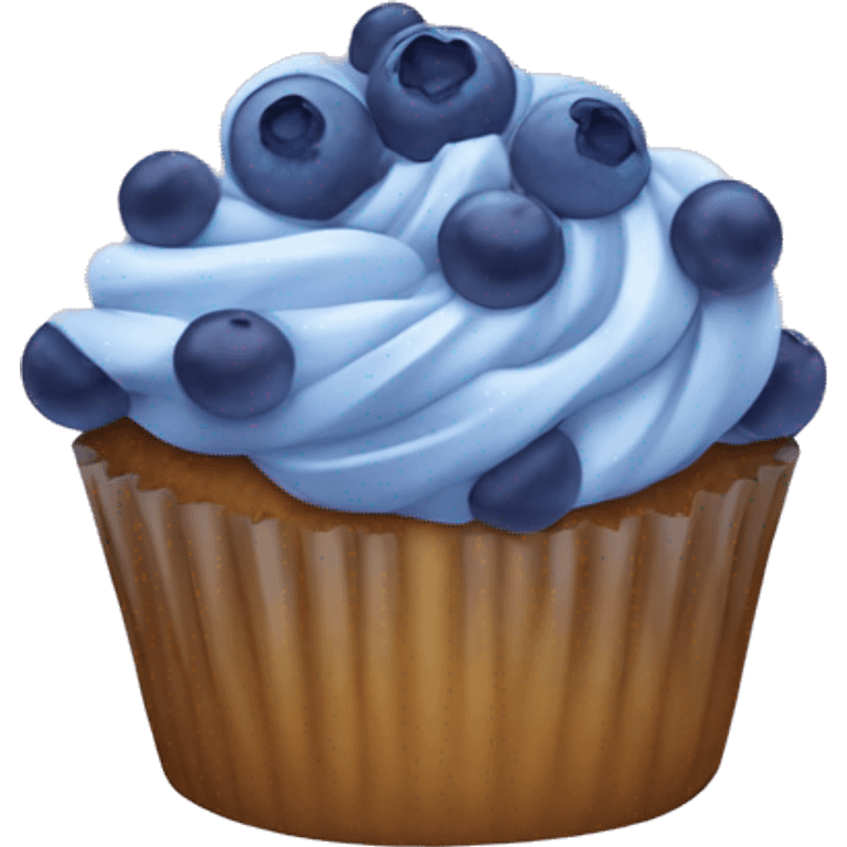 blueberry cupcake  emoji