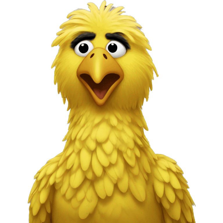 Big bird mugshot emoji