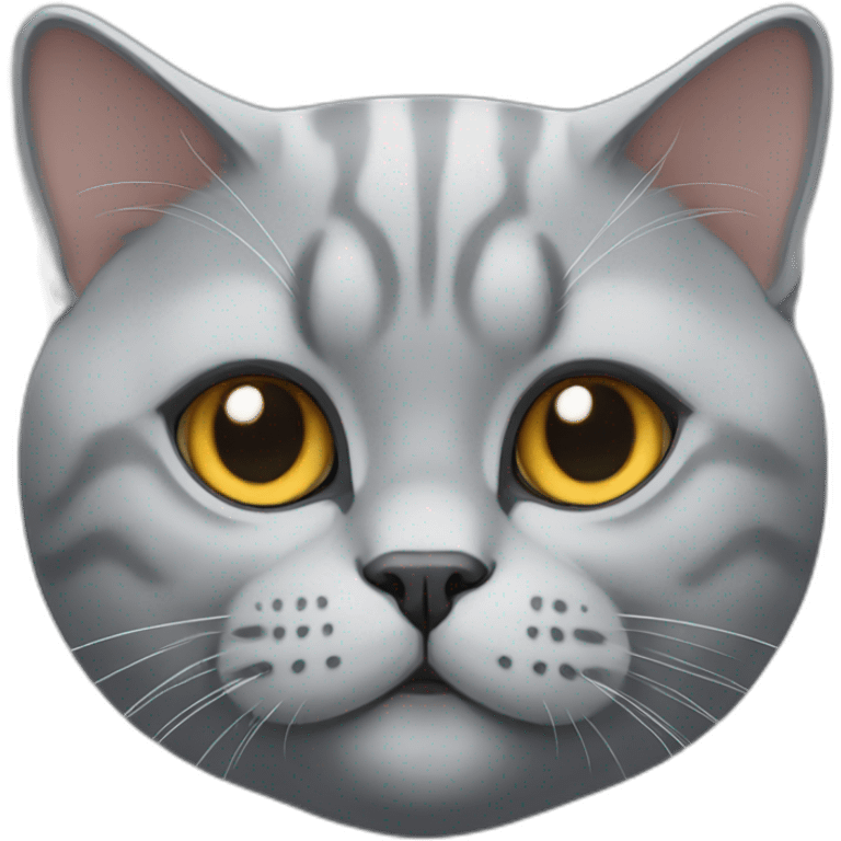 A British shorthair cat emoji