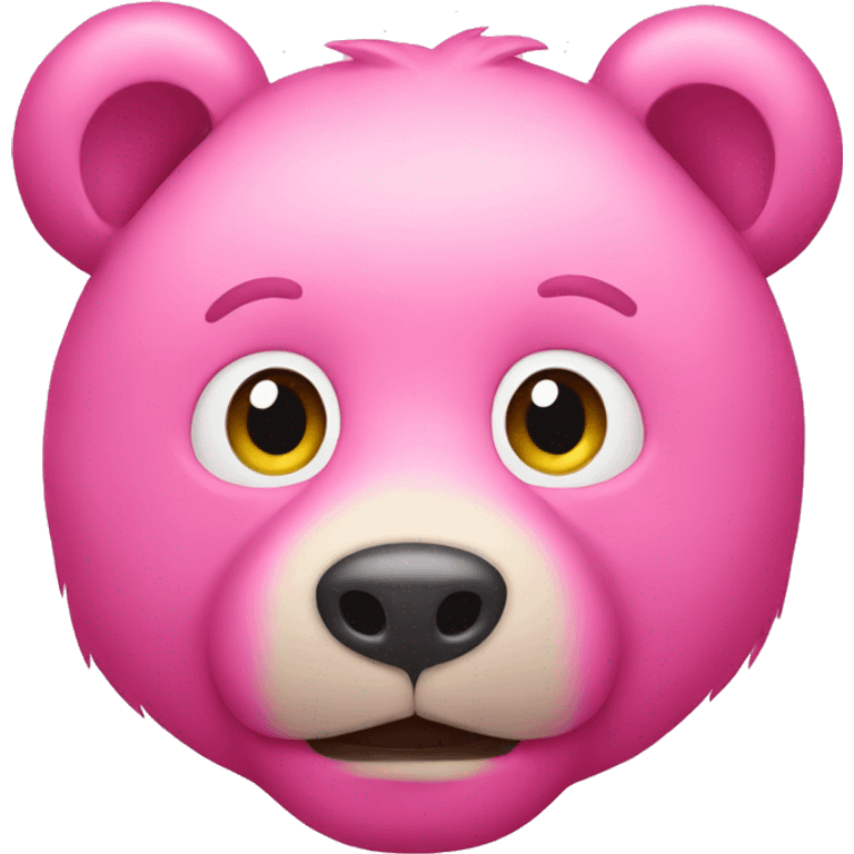 Pink bear emoji