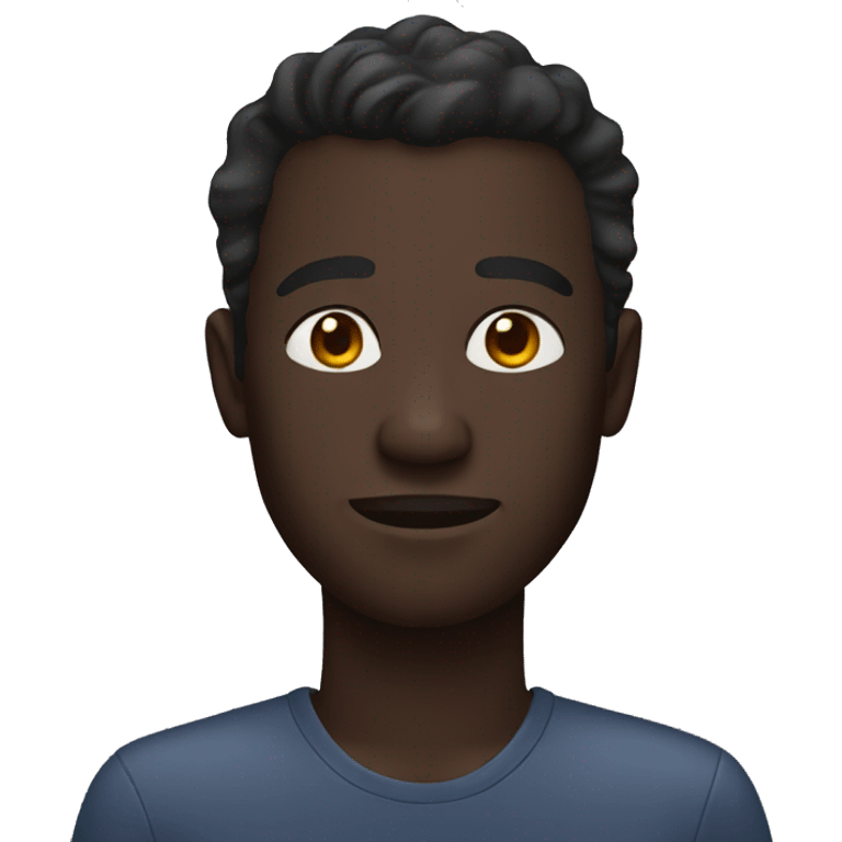 dark skin man emoji