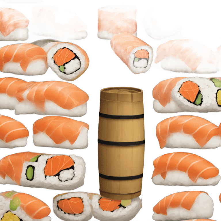 Barrel of sushi emoji