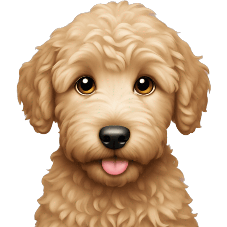 golden doodle puppy  emoji