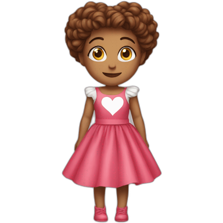 Heart dress emoji