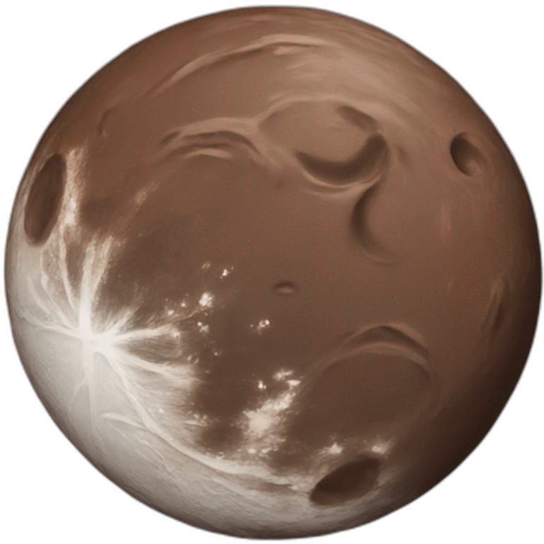 Chocolate moon emoji