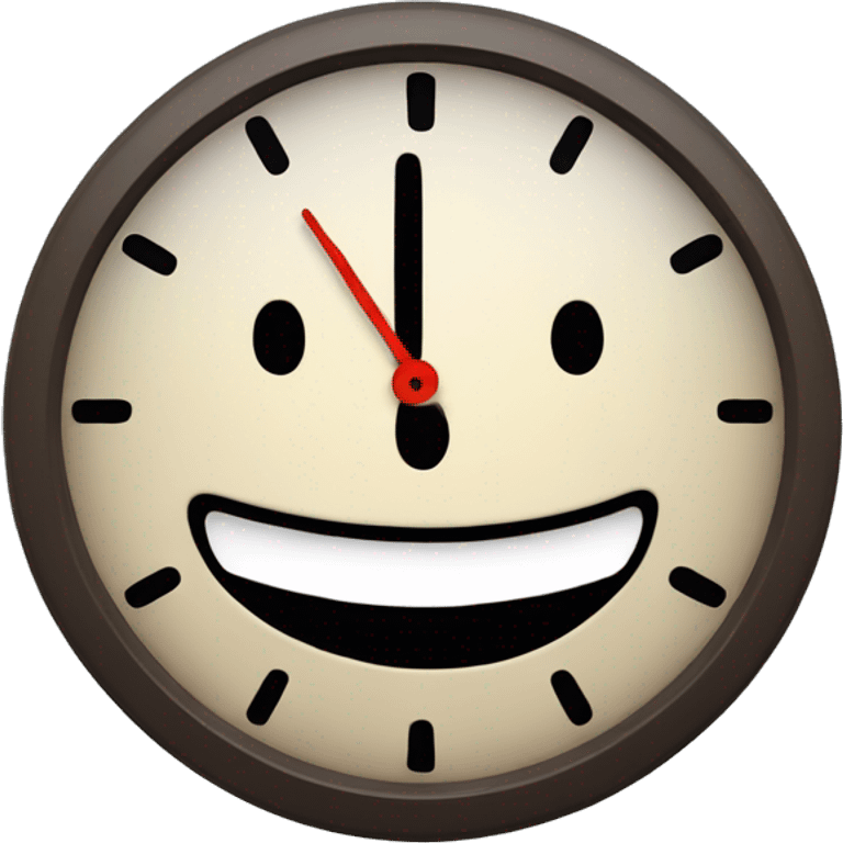 clock smiling emoji