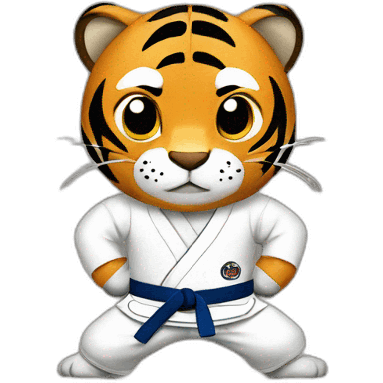 Jiu-jitsu Fighter Tiger emoji