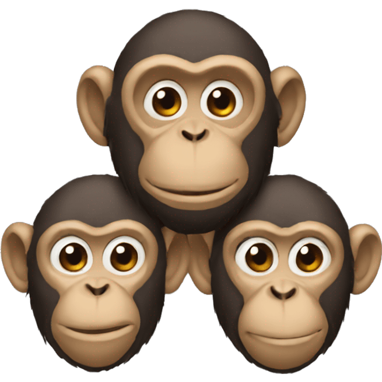 3 monkeys emoji