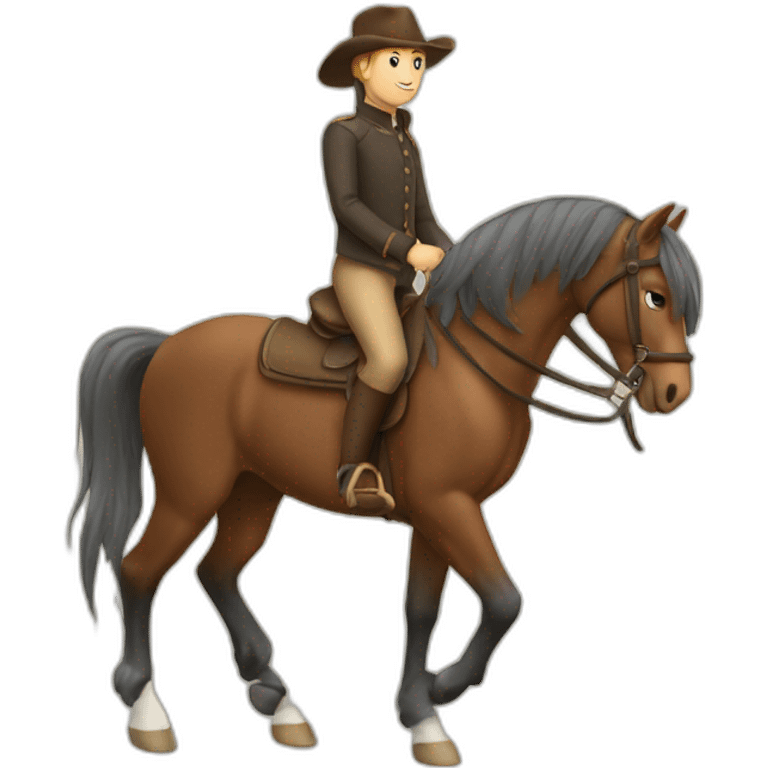 Cheval sur cheval emoji