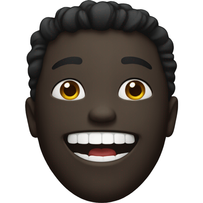 black grinning emoji emoji