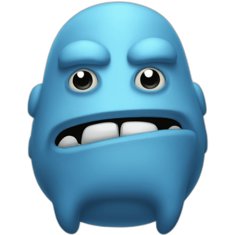 fun-and-smart-blue-golem emoji