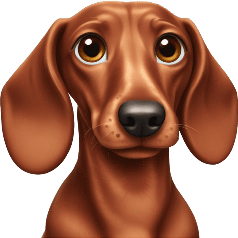 Red dapple dachshund  emoji