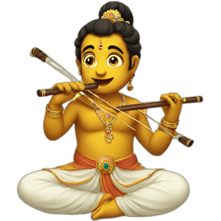 krishna playing flute emoji