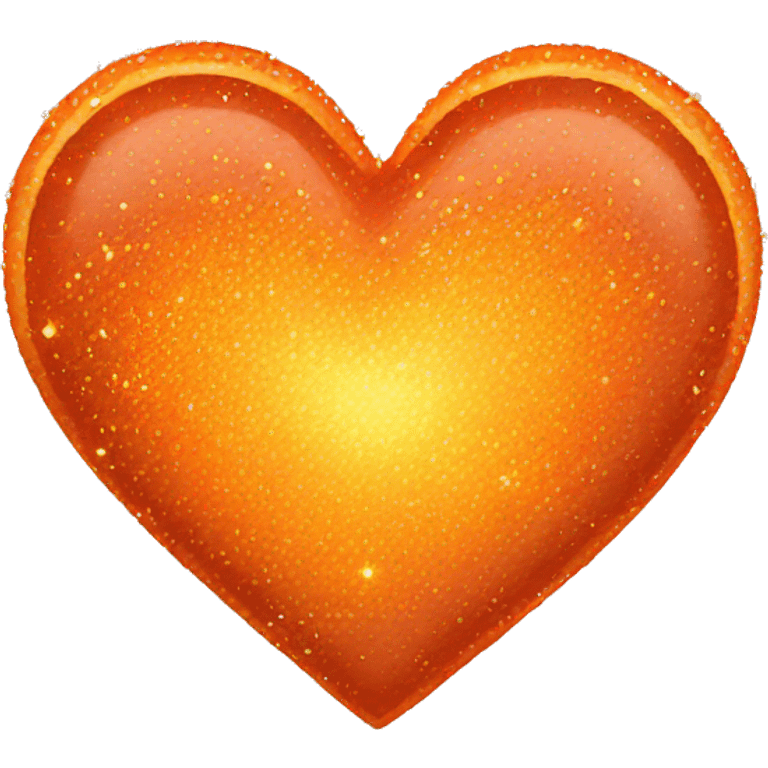 Sparking orange heart emoji