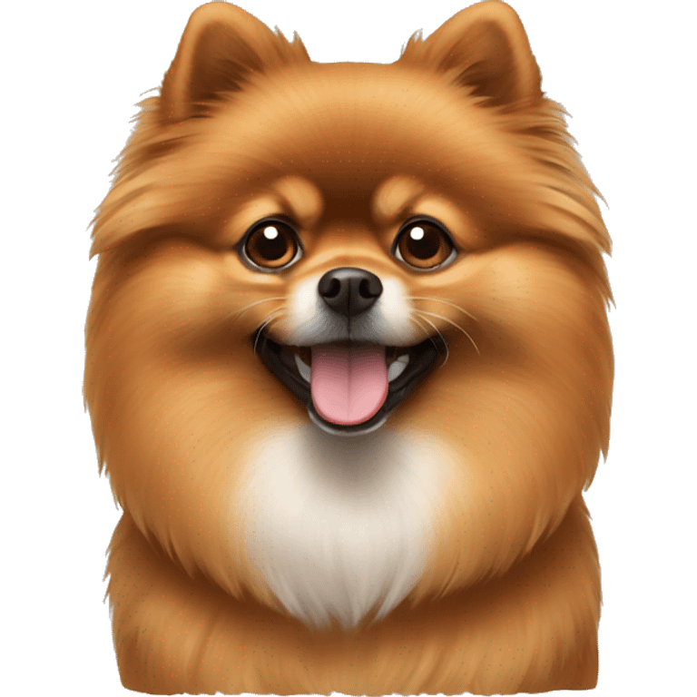 Brown pomeranian emoji