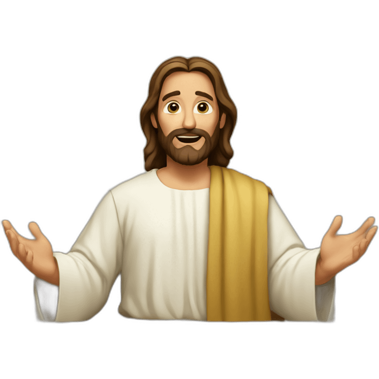 Jesus giving sermon emoji