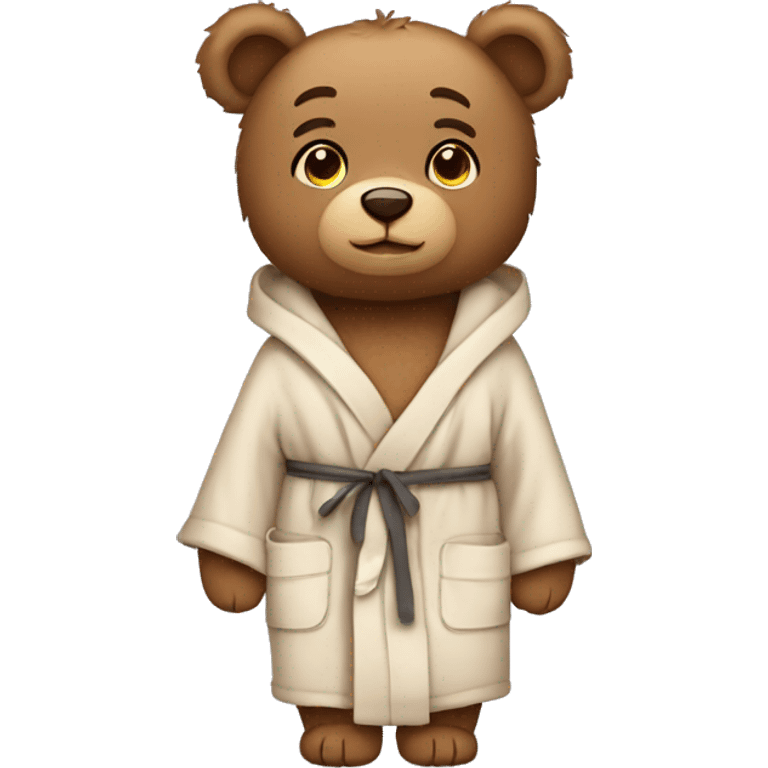 teddy bear wearing a robe emoji