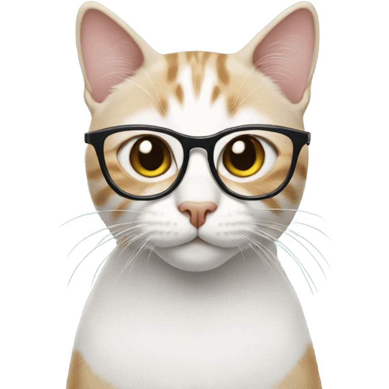 Cat with glasses emoji