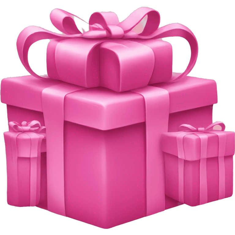 Pink Christmas presents  emoji