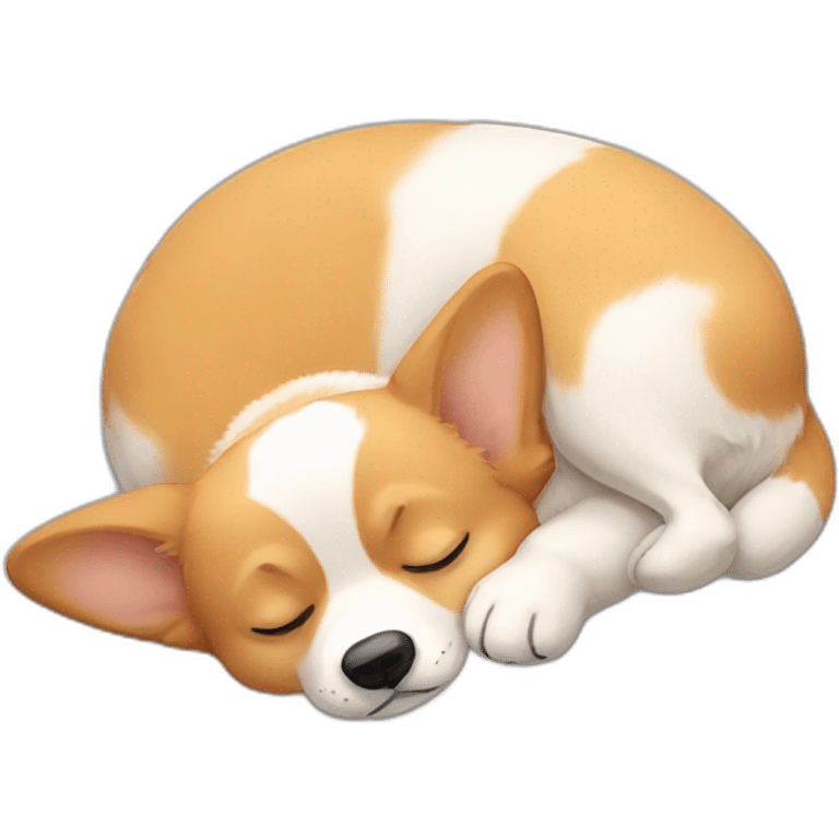 Sleeping-corgi emoji