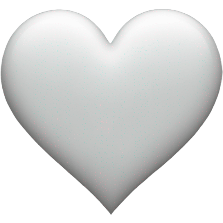 White heart outline  emoji