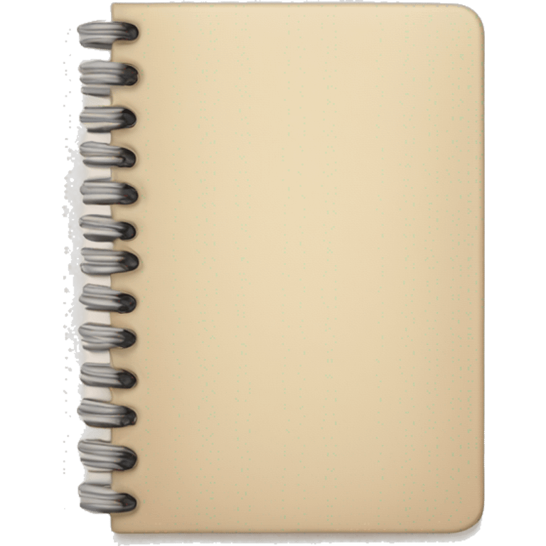 small beige notebook
 emoji