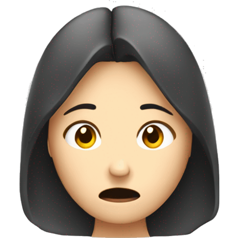 frustrated woman with hands on her head, ASIAN emoji