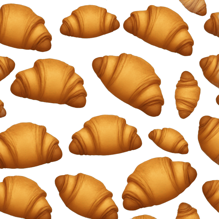 Croissant circle emoji