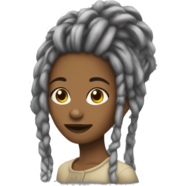 Femme Dreadlocks emoji