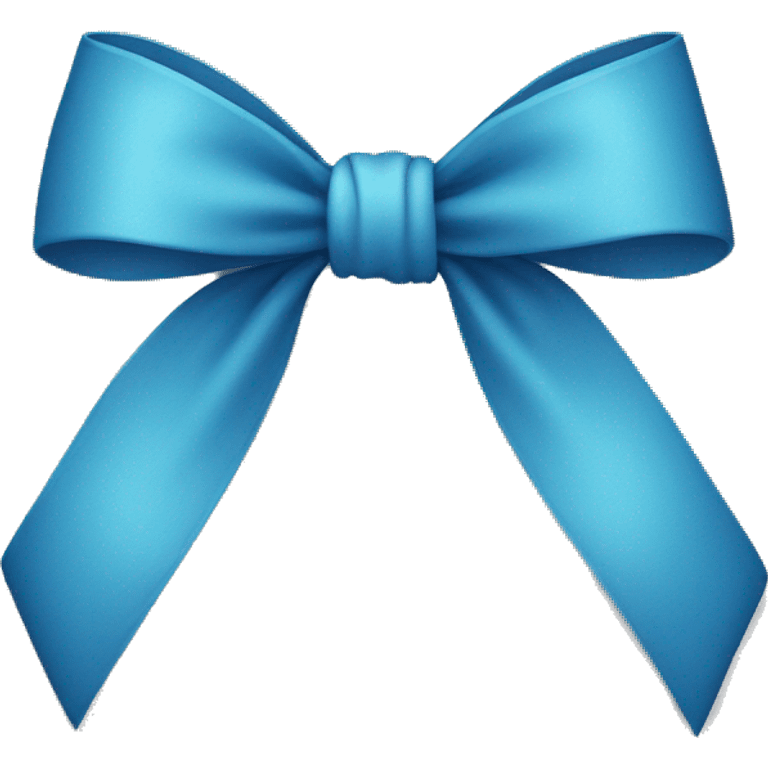 Blue bow emoji