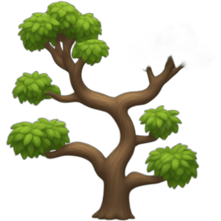 tree with strong, muscular arms emoji