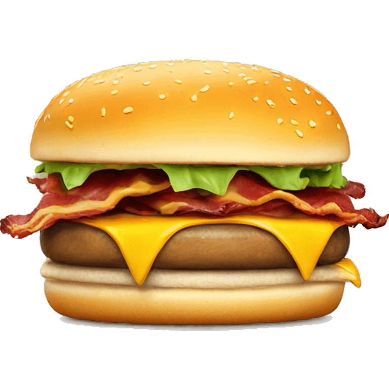 Cheeseburger with bacon  emoji