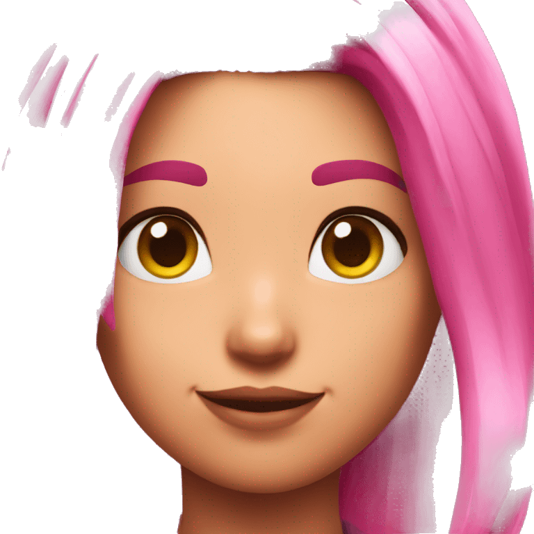 Fortnite pink hair emoji