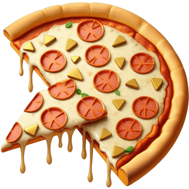 Pizza with gold bars emoji