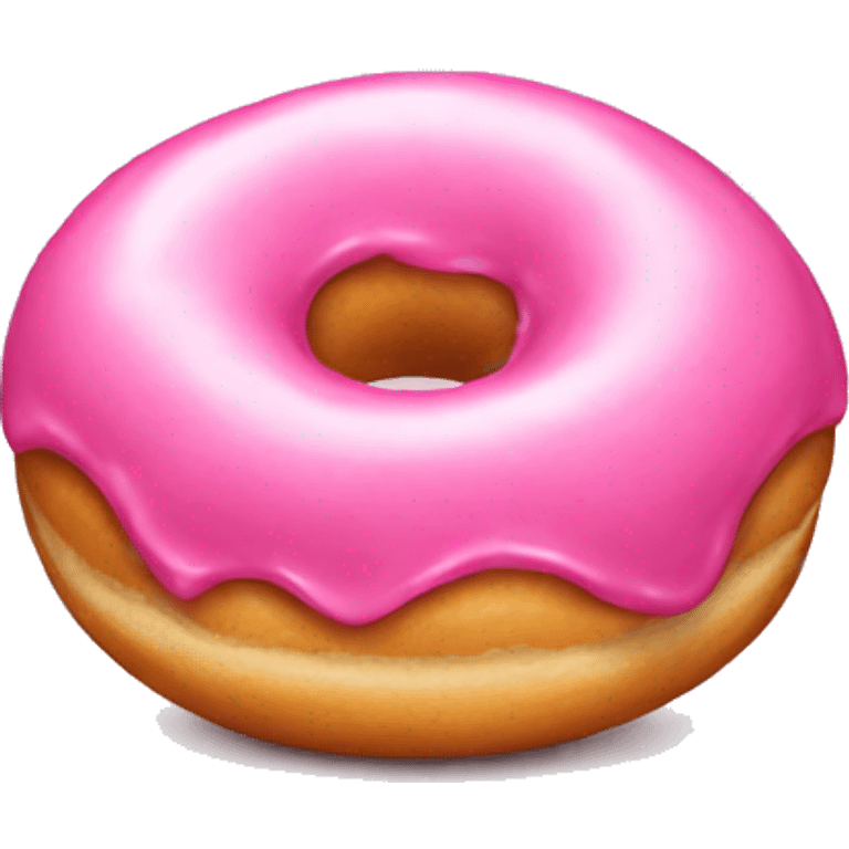 Pink donut emoji