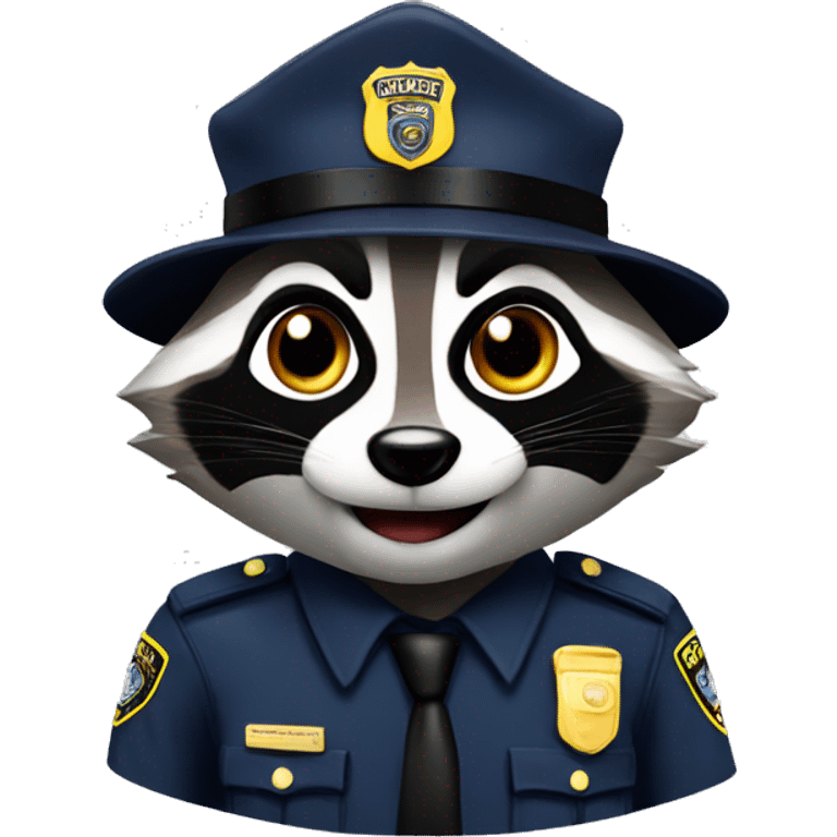 racoon cop emoji