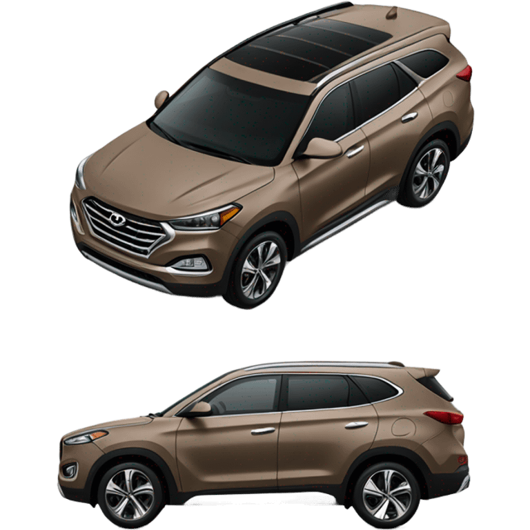 light brown suv Tuscan Hyundai  emoji