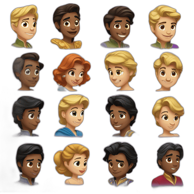 disney princes emoji