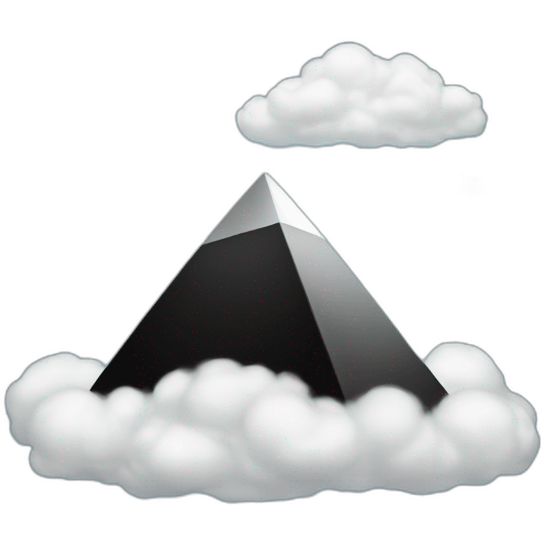 a-black-pyramid-on-cloud emoji