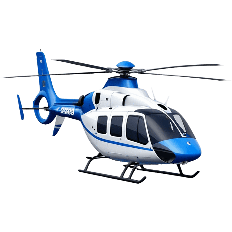 Eurocopter EC135 - Airbus Helicopters (Model Year: 2020) (Iconic colour: Blue and white) emoji