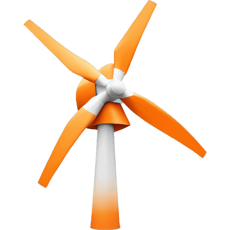 orange wind turbine emoji