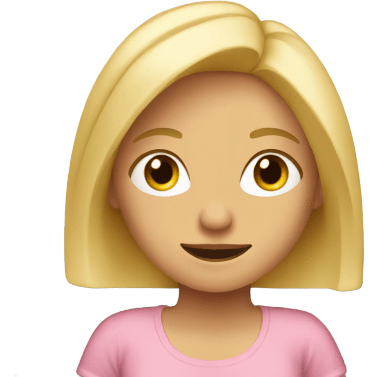 blonde girl sitting on couch emoji