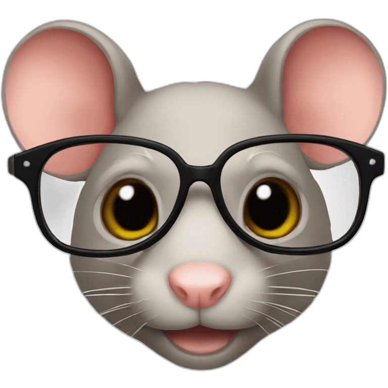 Rat lunettes de soleil emoji