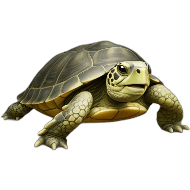 Tortue sur emoji