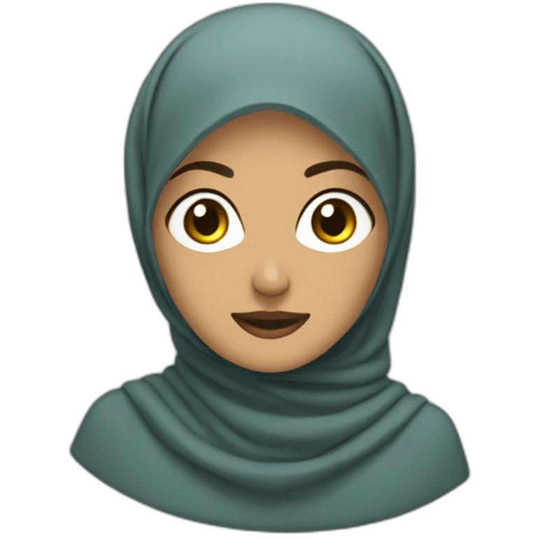 Hijabi saying truth emoji